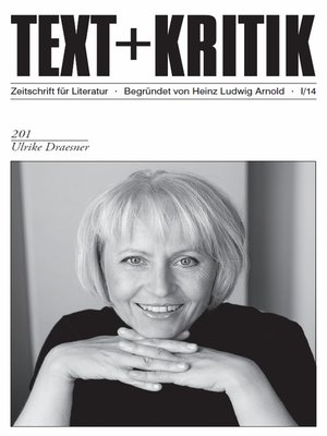 cover image of TEXT+KRITIK 201--Ulrike Draesner